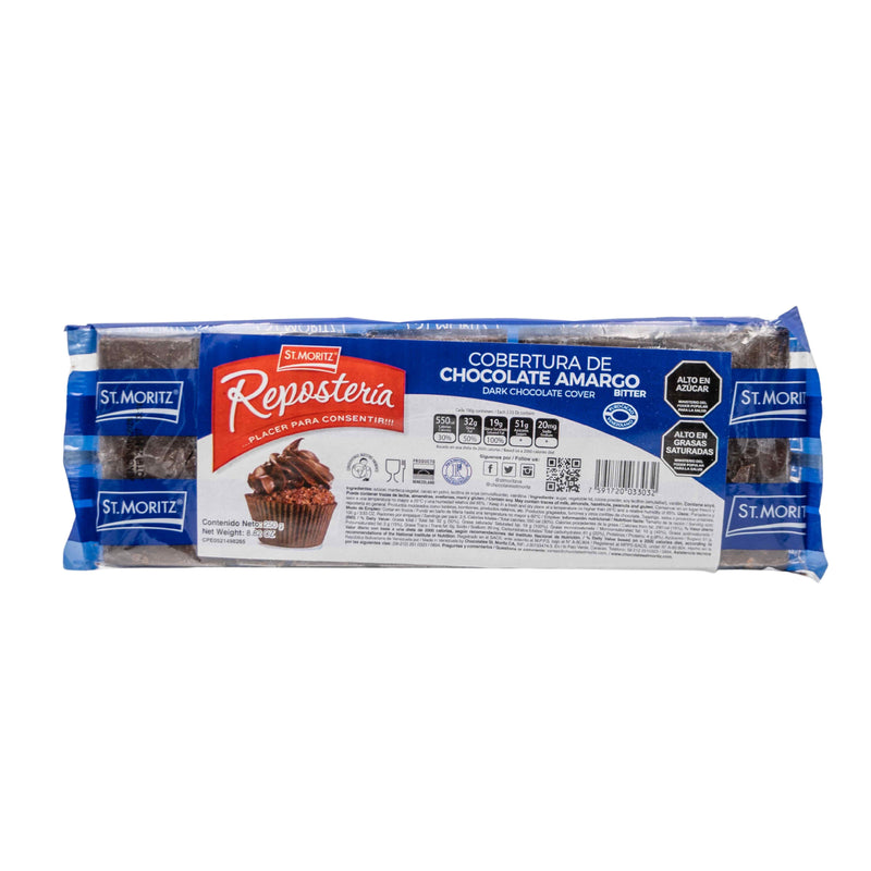 Cobertura De Chocolate Amargo - Bitter X 250Grs