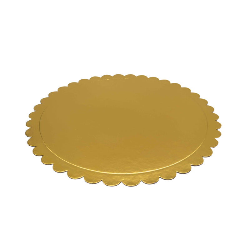 Disco Dorado Ondas 38Cm X 10Und