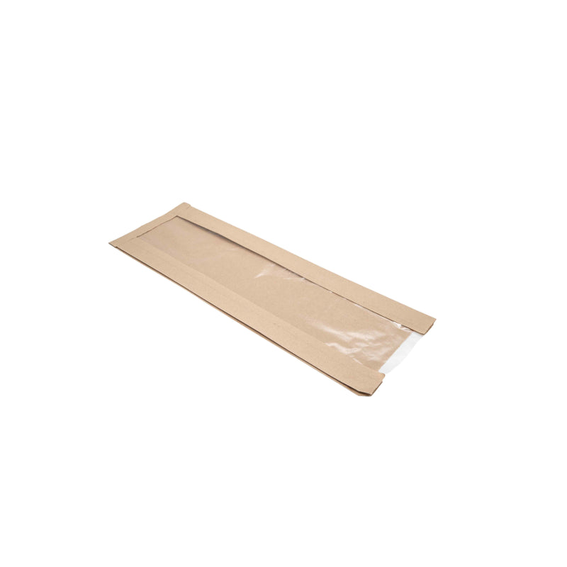 Bolsa Papel Kraft Canilla Con Ventana 3Kg X100Und
