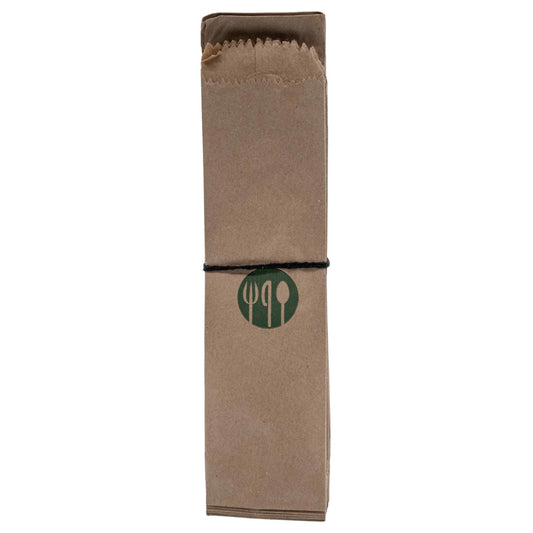 Bolsa De Papel Kraft Para Cubiertos (7Cm A X 25 Cm L)