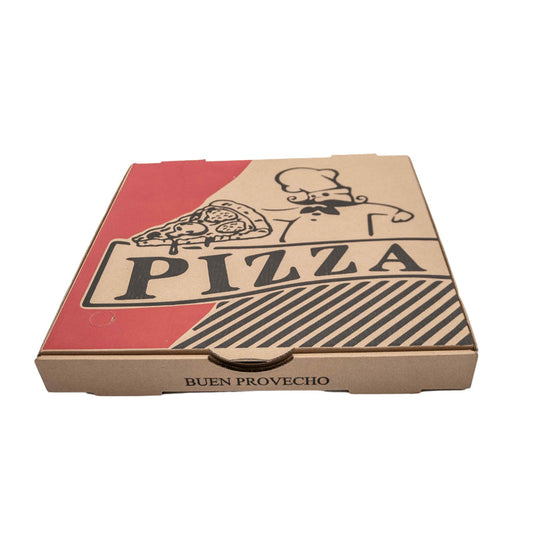 Caja Para Pizza Con Impresion 25X25 X 50Und
