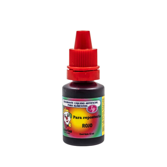 Color Liquido Rojo Colorisa 12 Ml