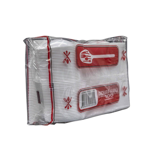 Cuchara Sopera Blanca Suraplast (Paqx100 Unid)