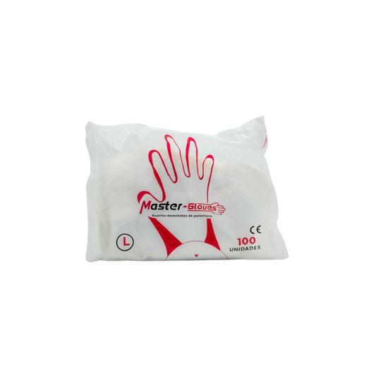 Guantes Plasticos Desechables Master Gloves