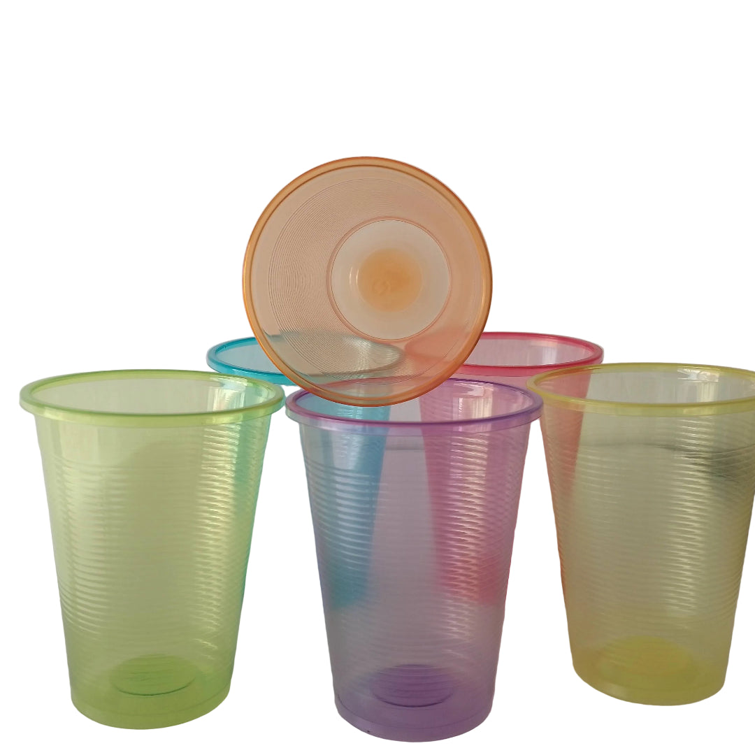 Vasos Alegria 10 Oz Colores Surtidos X 24Und