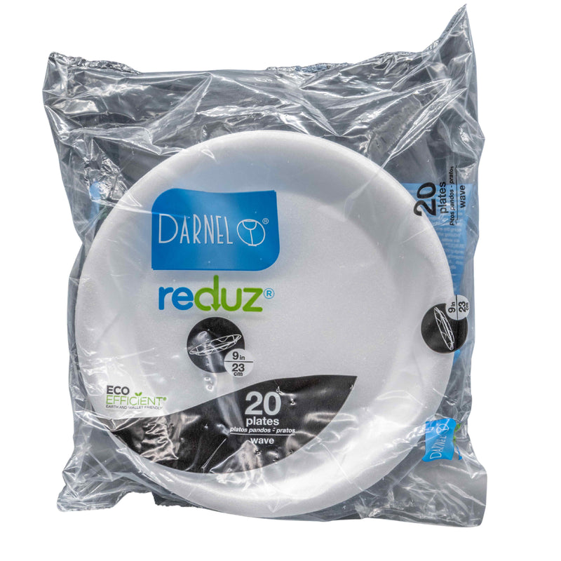 Plato Espumado 18Cm Blanco X 20Und