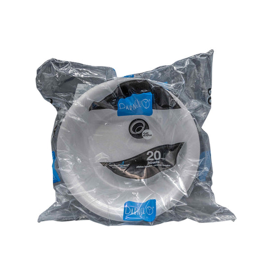 Plato Espumado Ovalado 20Oz Hondo Blanco -Pq