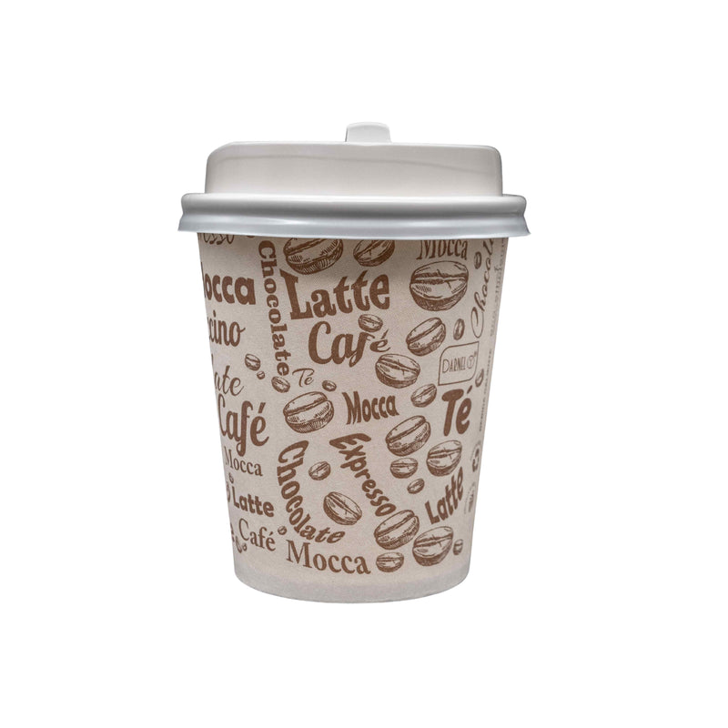 Vaso 8 Oz Darnell Natural Bebida Caliente (Paqx50