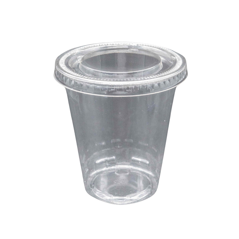 Tapa Vaso Lisa Transp. Con Abertura 8 Oz/12Oz 20Paq