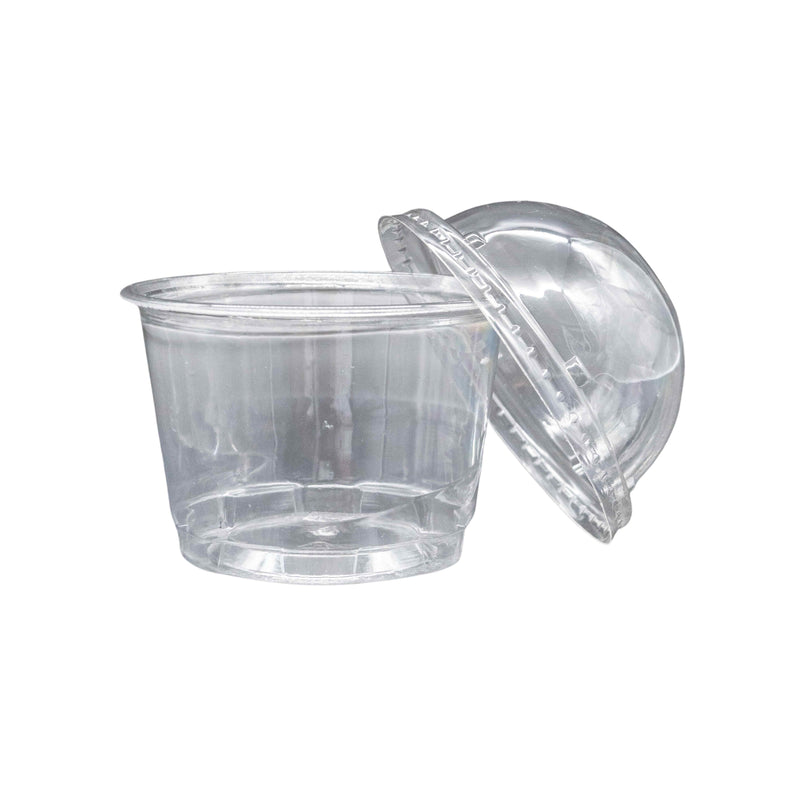 Tapa Domo Vaso Pet Con Abertura Transp #8/12 Oz 20