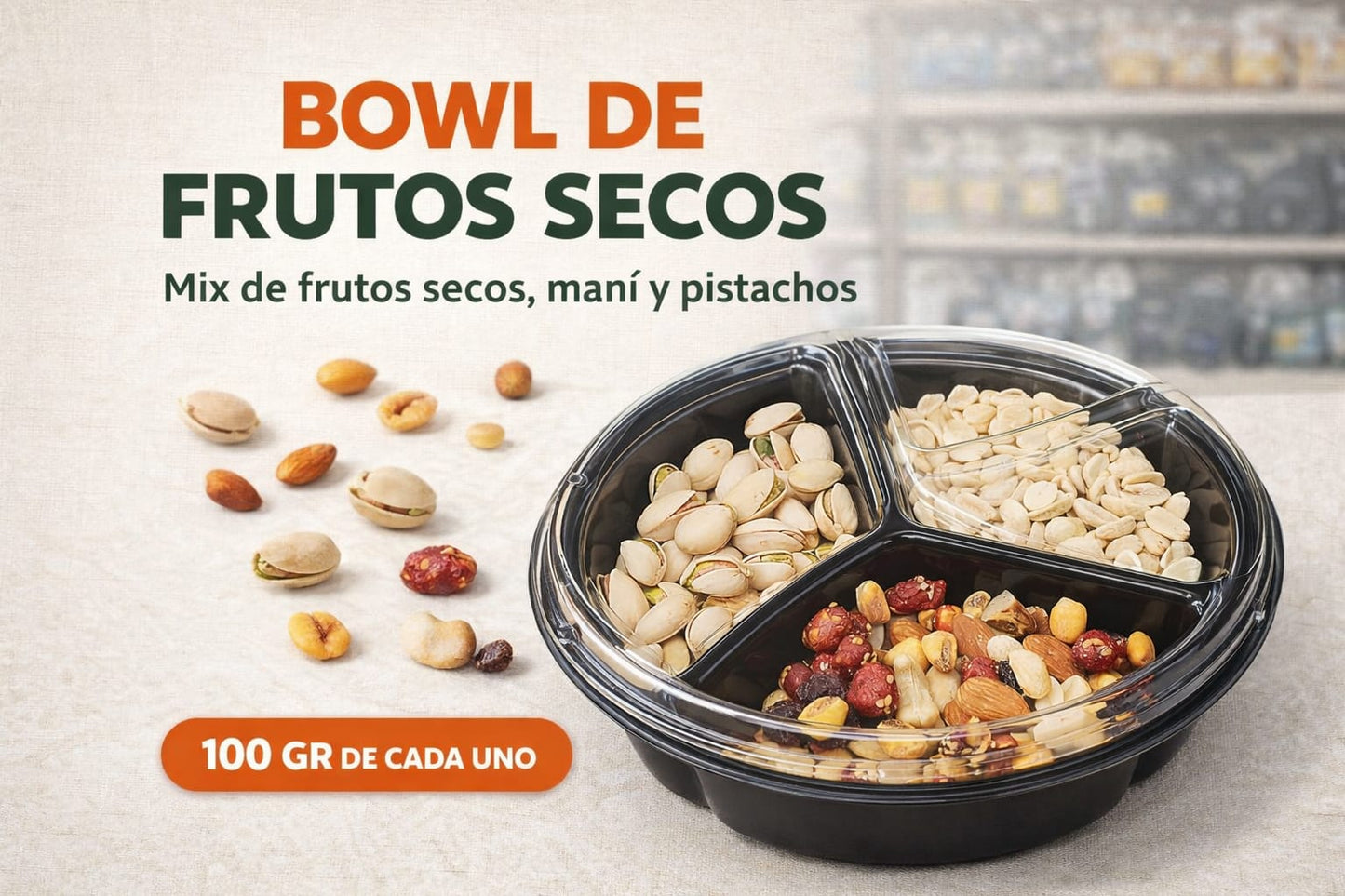 Bowl Mix Premium de Frutos Secos (300 g)