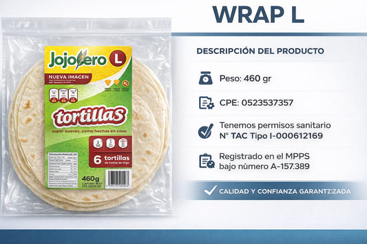 Wrap Jojotero L 460 gr x 6